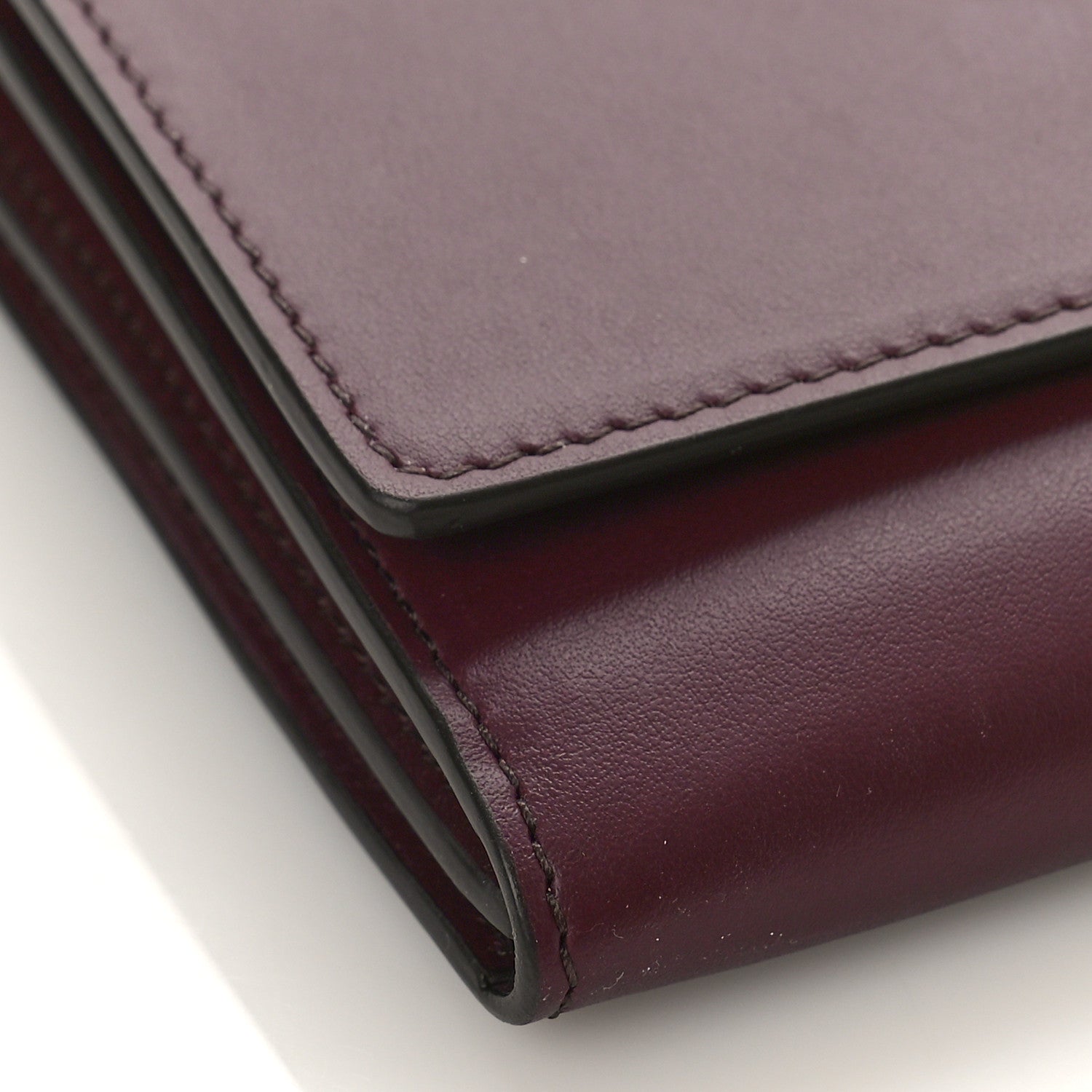 Burberry Calfskin Logo Hazelmere Wallet With Detachable Strap Deep Maroon 8 of 9