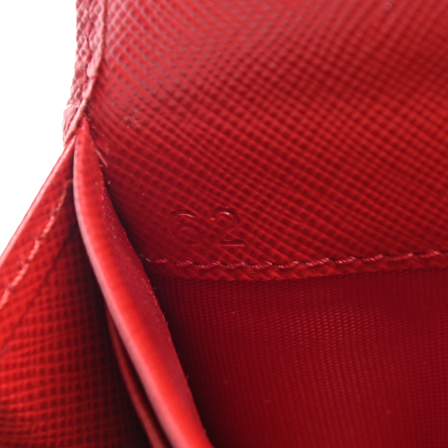 Saffiano Metal Continental Flap Wallet Fuoco