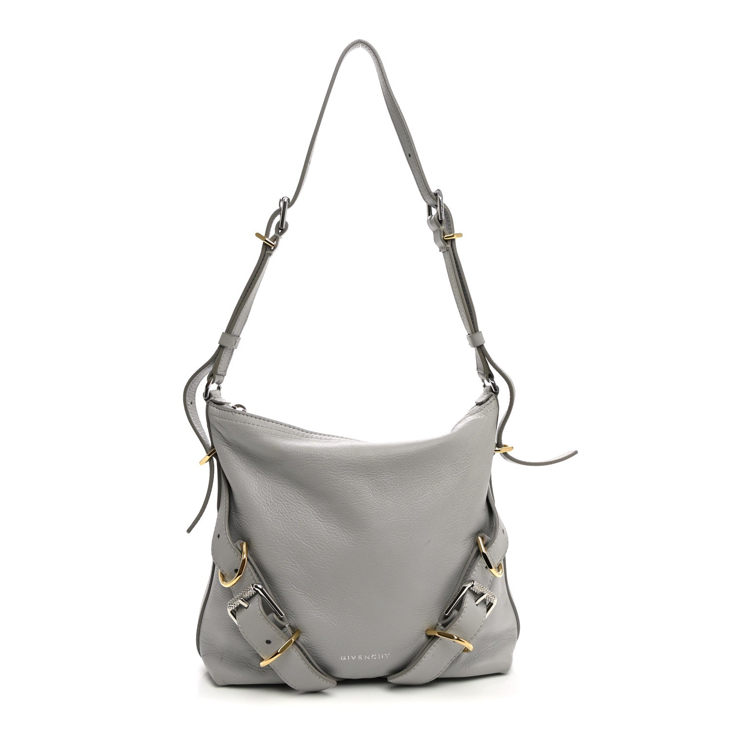 Givenchy Calfskin Small Voyou Bag Light Grey 1 of 10