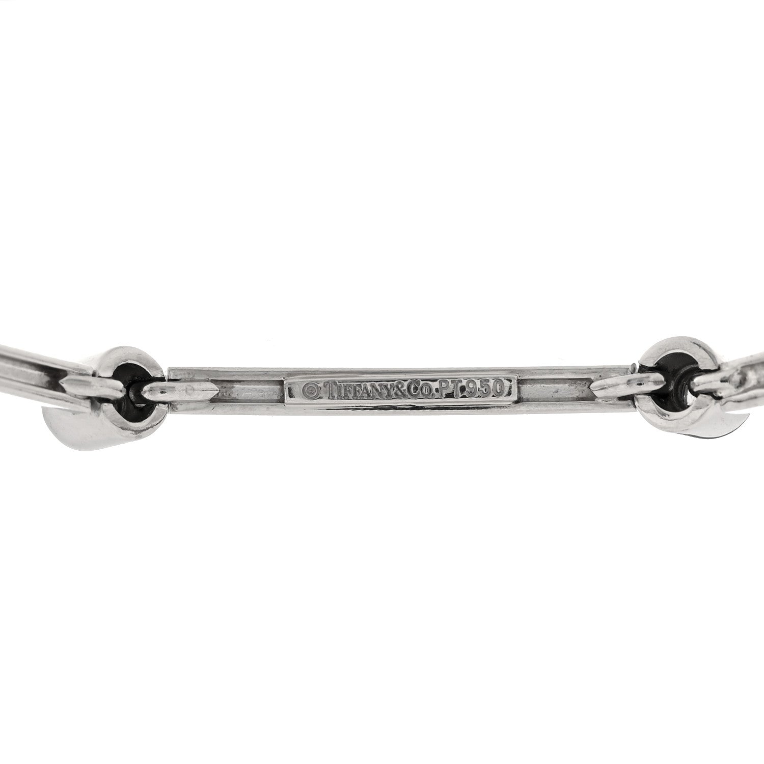 Tiffany Platinum Diamond 8 Station Link Bracelet 3 of 4