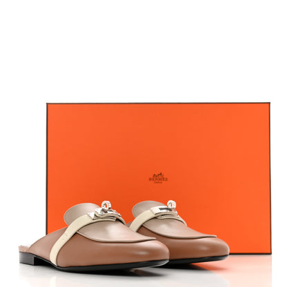 Hermes Goatskin Oz Mules 36.5 Rose Perle Multicolor 8 of 8