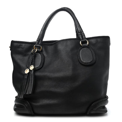 Gucci Calfskin Medium Marrakech Tote Black 1 of 4