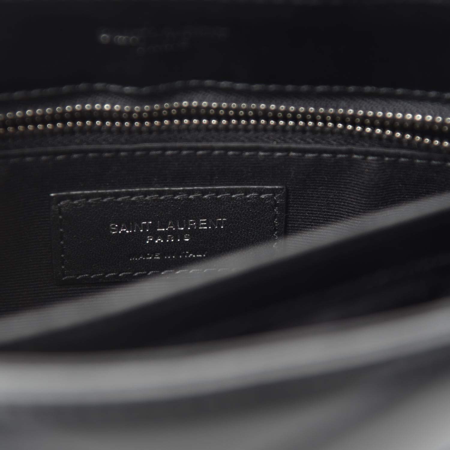 Saint Laurent Calfskin Y Quilted Monogram Toy Loulou Crossbody Bag Black 8 of 12
