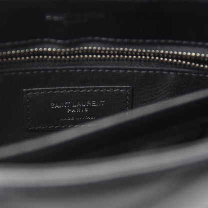 Saint Laurent Calfskin Y Quilted Monogram Toy Loulou Crossbody Bag Black 8 of 12
