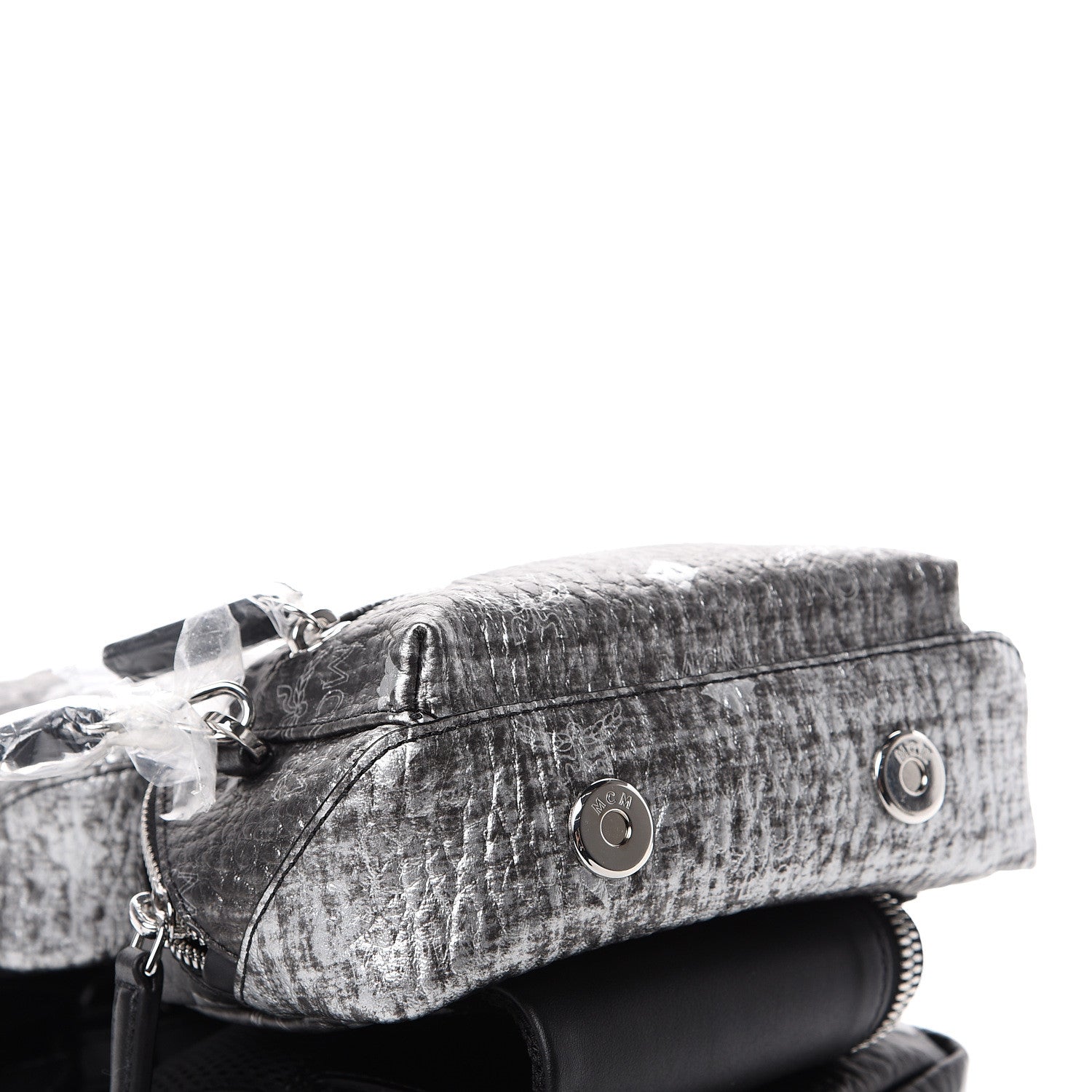 MCM Gradation Visetos Trey 4-in-1 Sling Backpack Silver 10 of 14