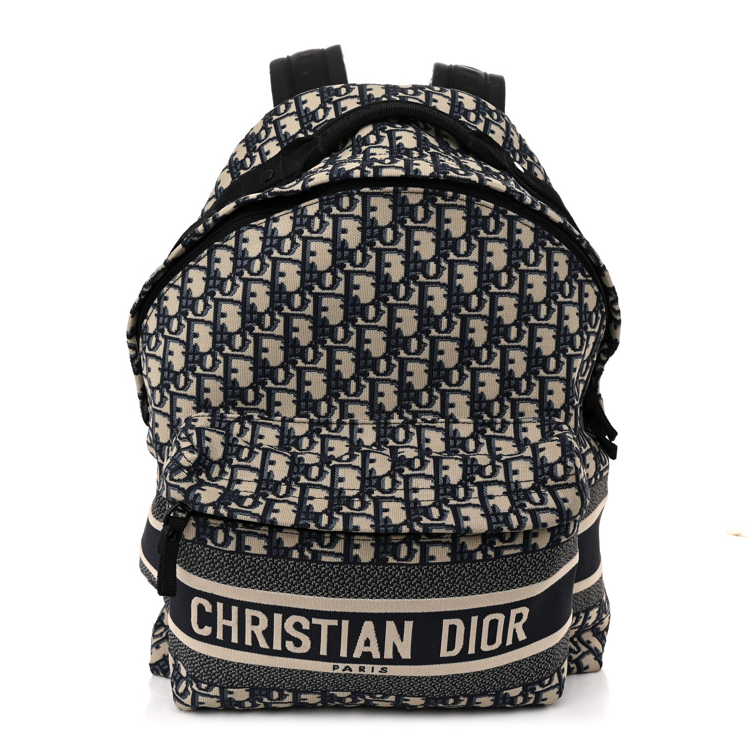 Christian Dior Oblique Diortravel Backpack Blue 1 of 9