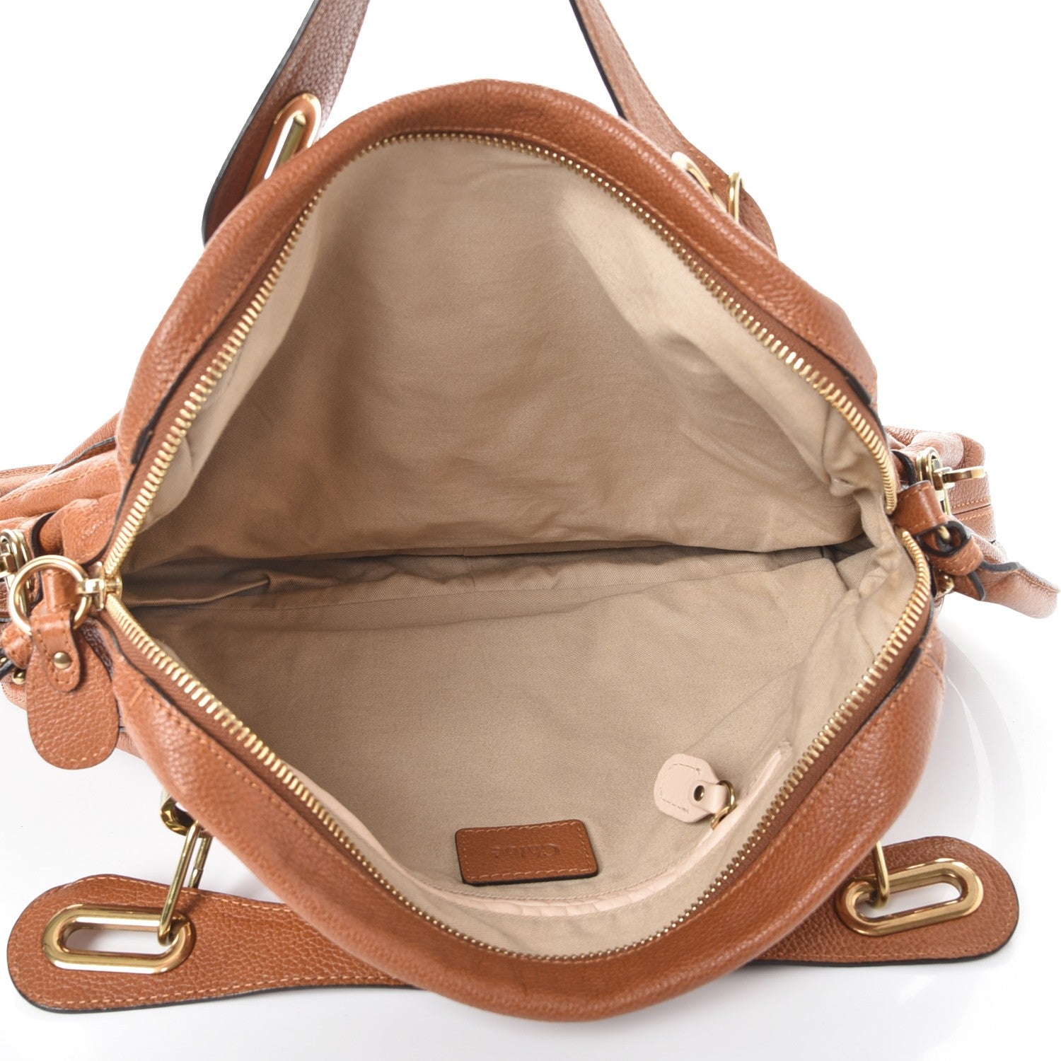 Chloe Calfskin Large Paraty Caramel 5 of 7