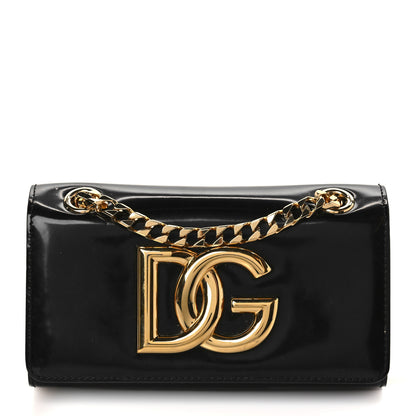 Dolce & Gabbana Calfskin 3.5 Mini Chain Bag Black 1 of 9