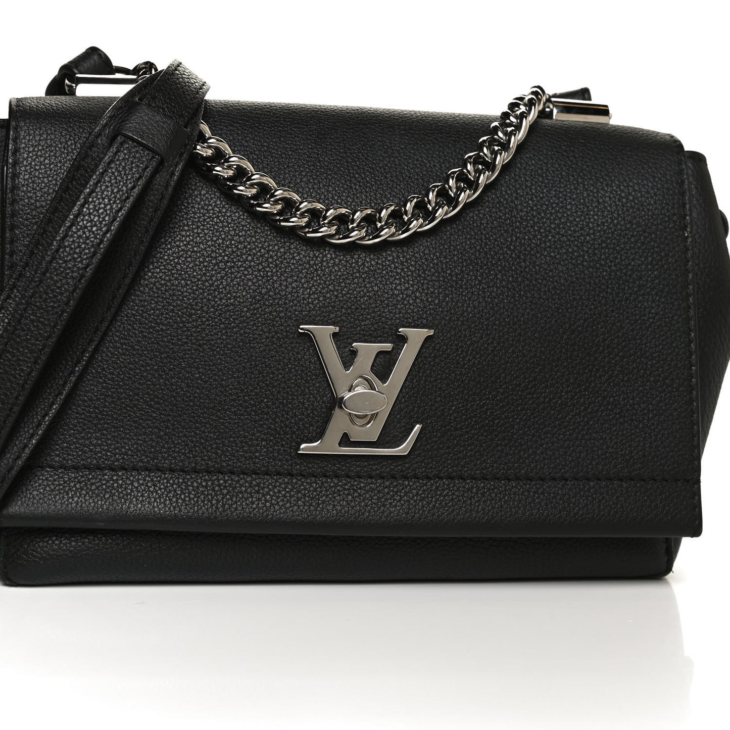 Calfskin Lockme II Chain Bag BB Black