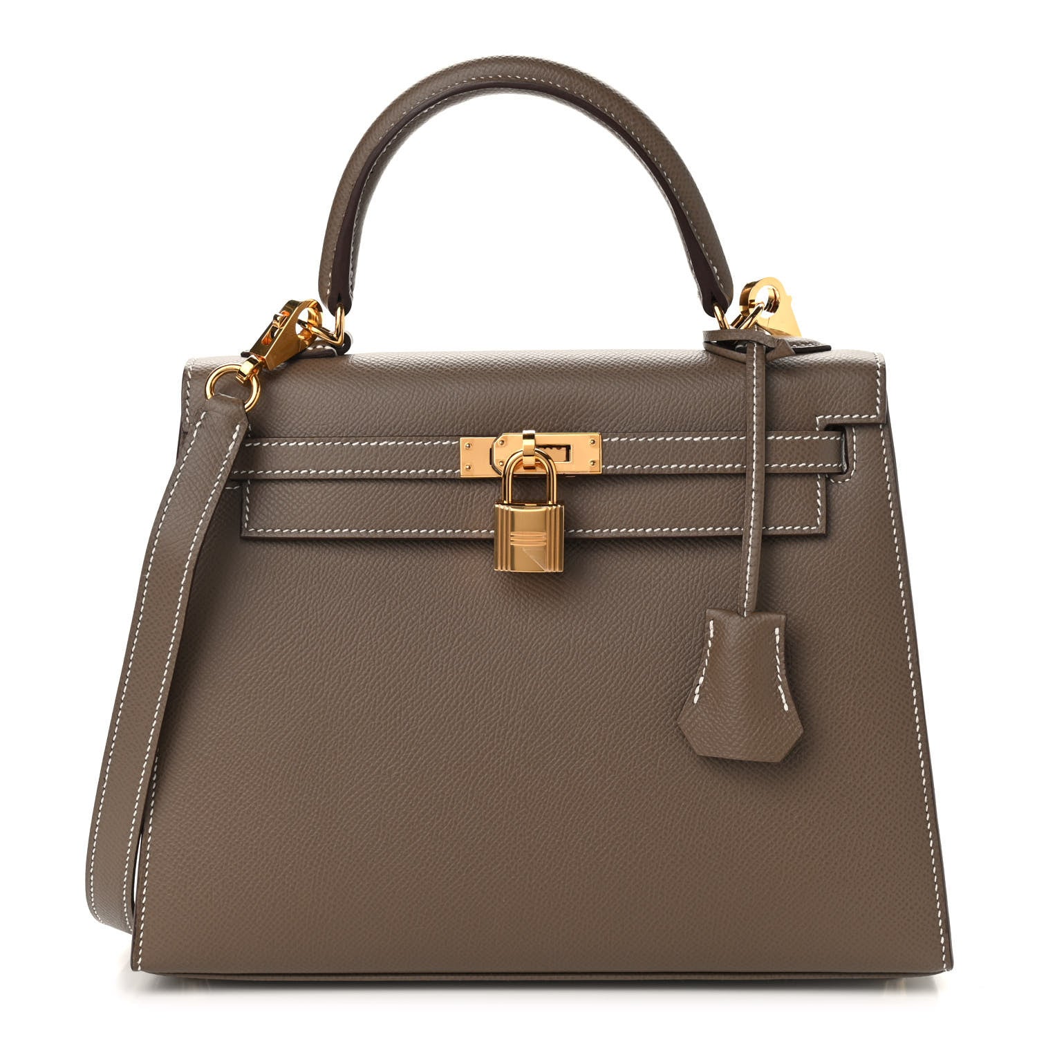 Hermes Epsom Kelly Sellier 25 Etoupe 1 of 9