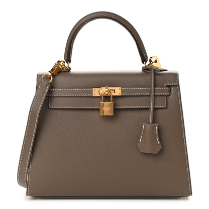 Hermes Epsom Kelly Sellier 25 Etoupe 1 of 9