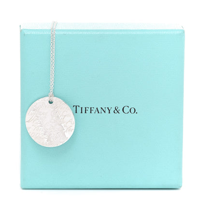 Tiffany Sterling Silver Notes Round Pendant Necklace 7 of 7