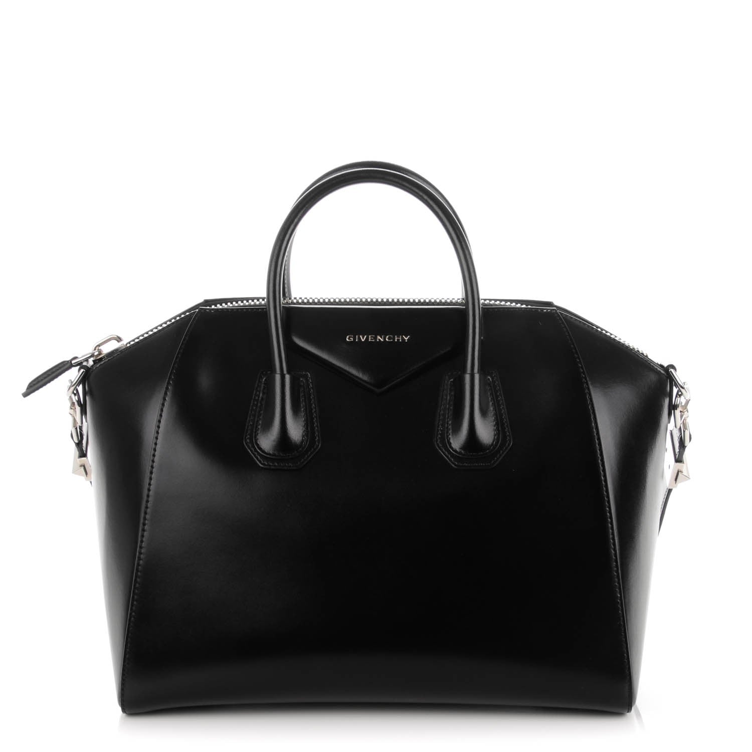 Givenchy Shiny Lord Calfskin Medium Antigona Black 1 of 7