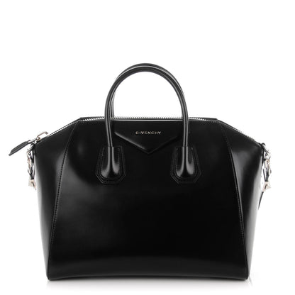 Givenchy Shiny Lord Calfskin Medium Antigona Black 1 of 7