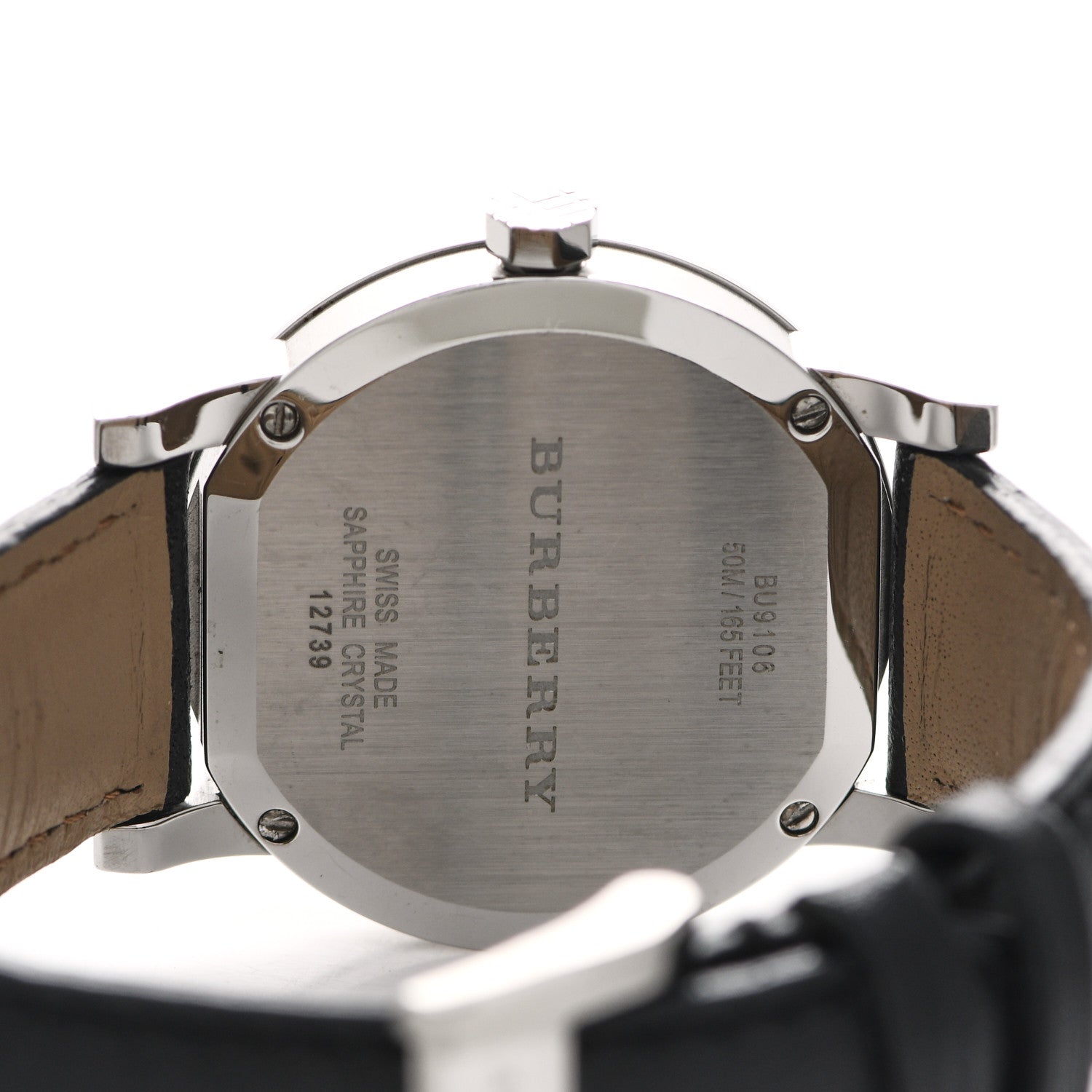 Burberry Stainless Steel Calfskin 38mm Heritage Quartz Watch BU9106 4 of 4