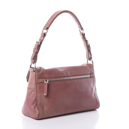 Prada Buffalo Easy Pushlock Flap Shoulder Bag Confetto 3 of 8