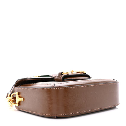 Gucci GG Supreme Monogram Web Mini Horsebit 1955 Shoulder Bag Beige Brown Sugar 4 of 11