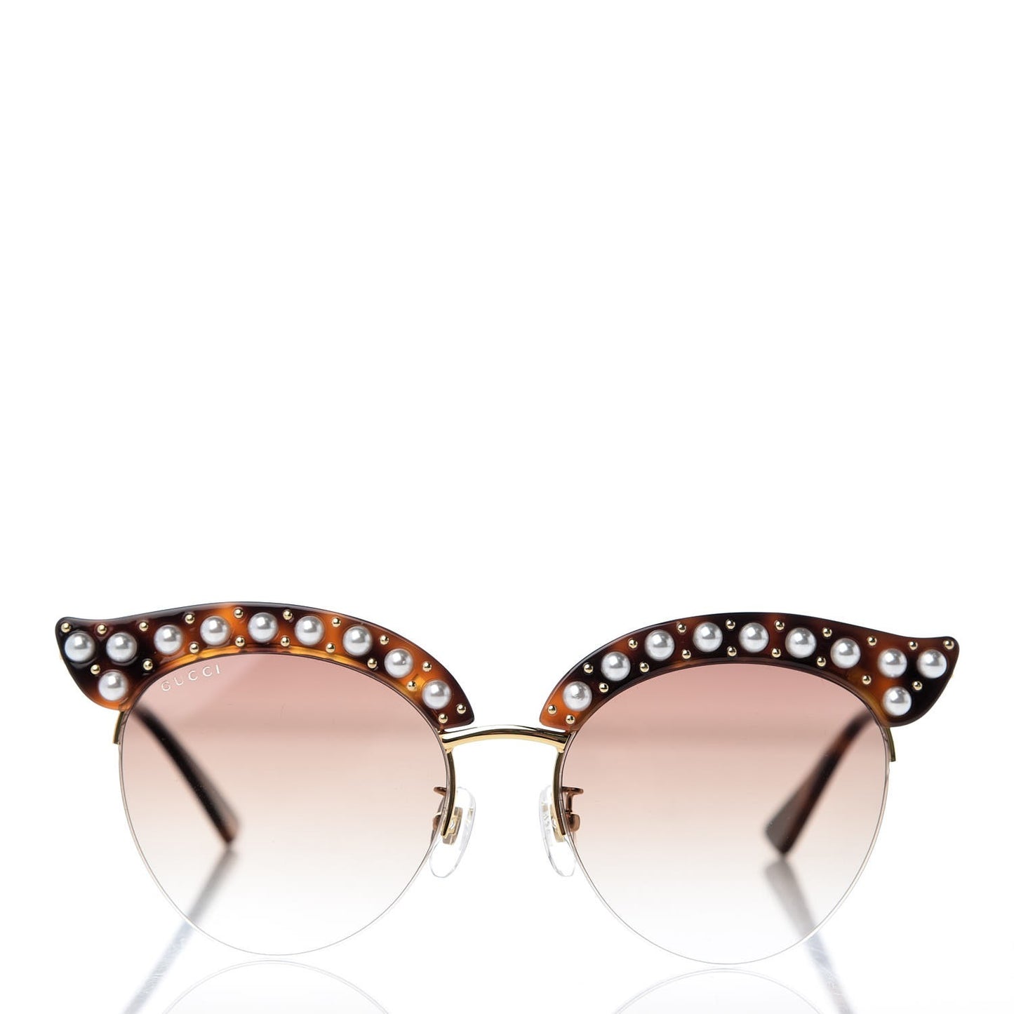 Pearl Cat Eye Sunglasses GG0212S Tortoise
