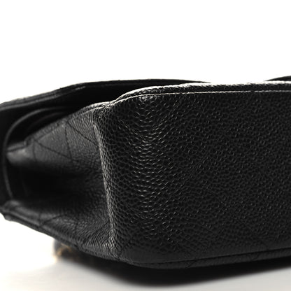 Chanel Caviar Quilted Medium Double Flap Black 10 of 11