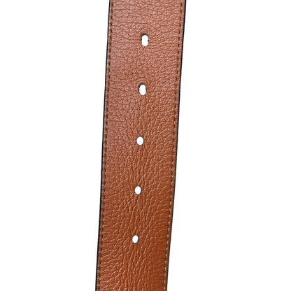 Louis Vuitton Taurillon Calfskin 30mm LV Initiales Reversible Belt 100 40 Black 5 of 7