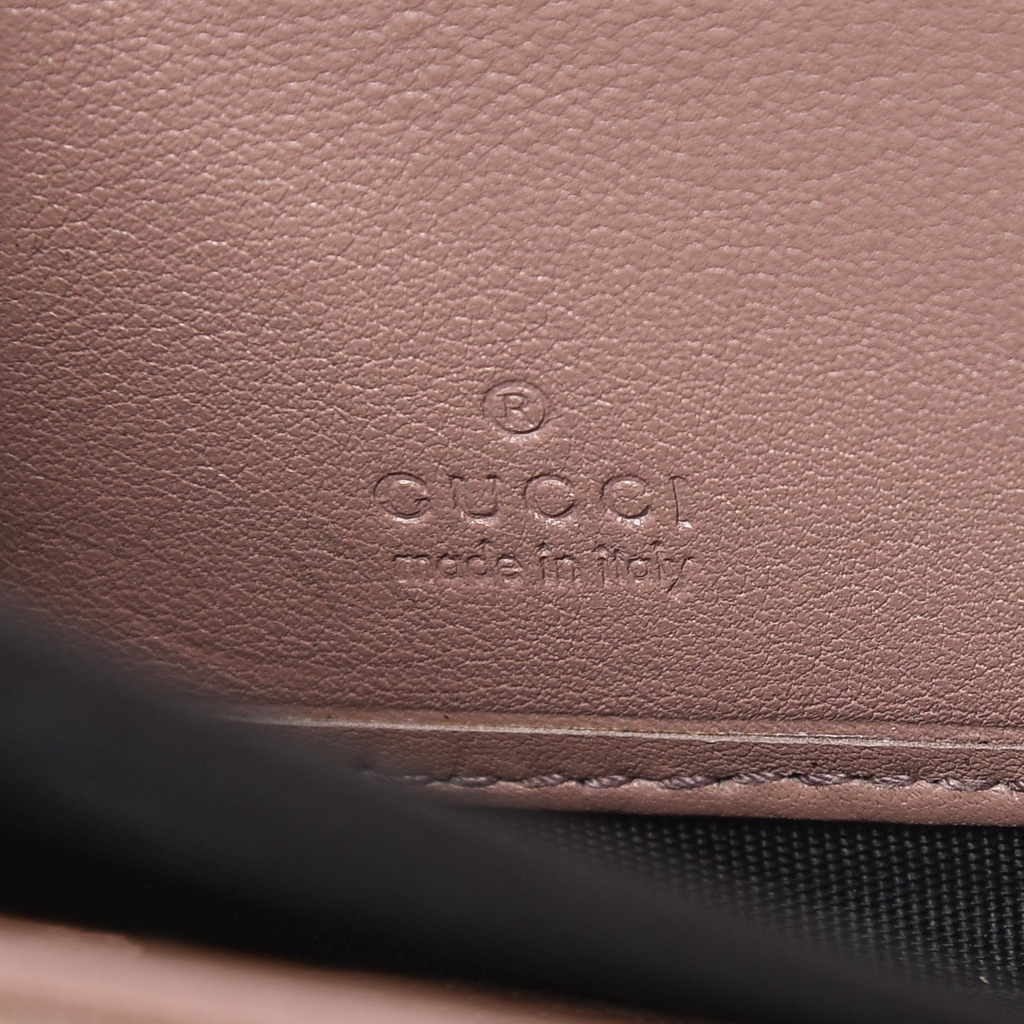 Patent Microguccissima Nice Zip Around Wallet Dark Cipria