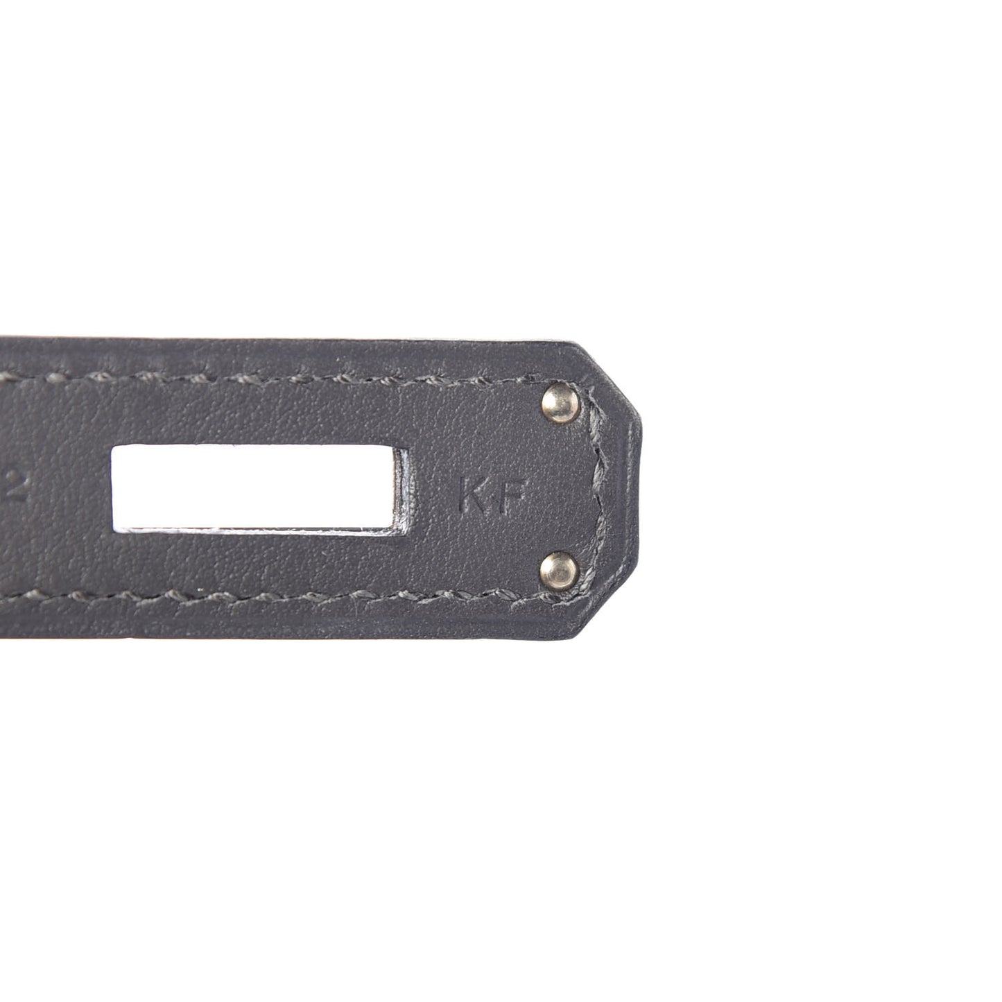 Veau Swift Perforated Sac Berline 28 Graphite Etoupe