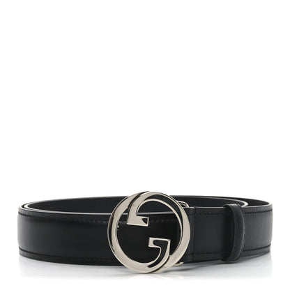 Gucci Lux Calfskin Blondie Interlocking G 30mm Belt 90 36 Black 1 of 5