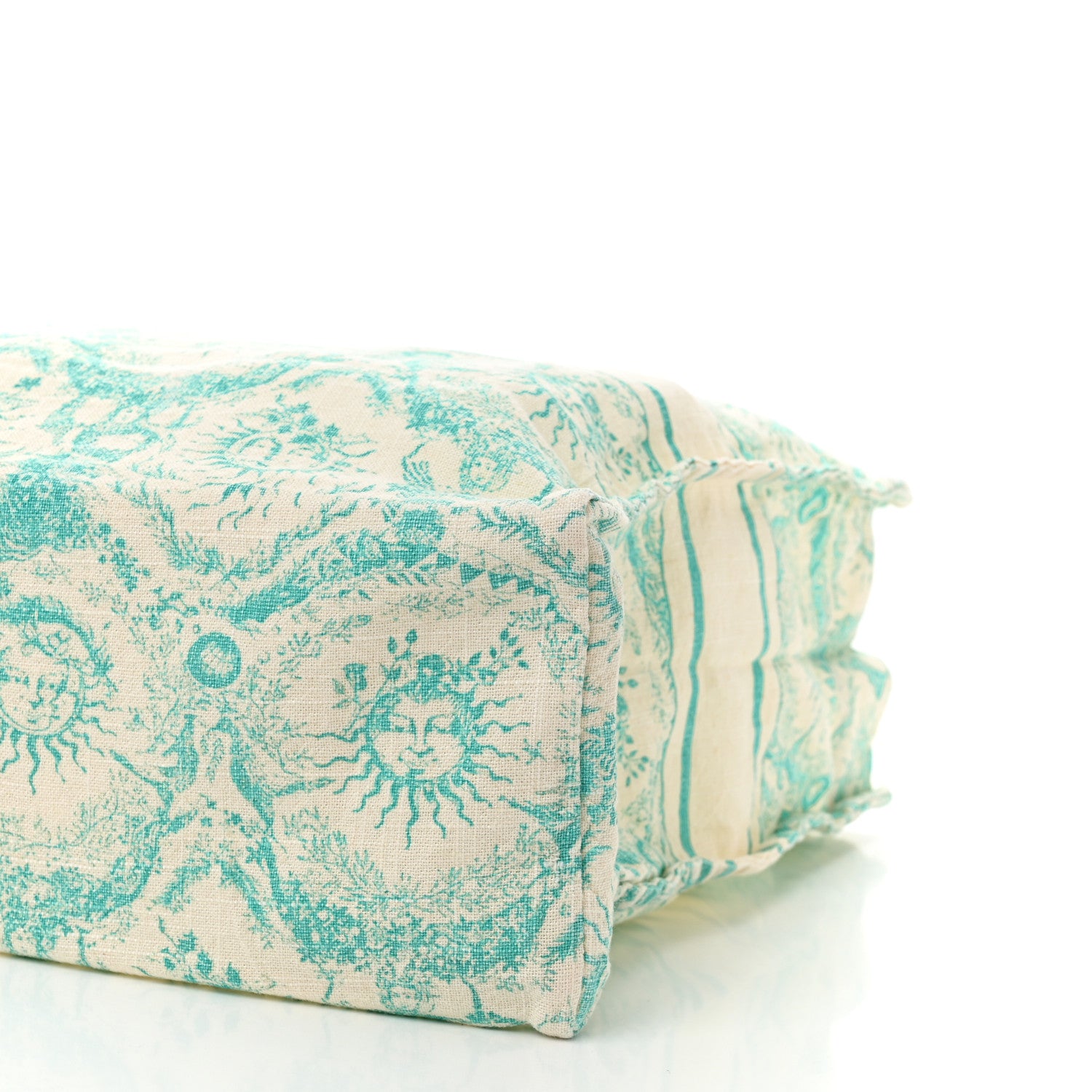 Christian Dior Canvas Dioriviera Toile de Jouy Soleil Tote Aquamarina 8 of 8