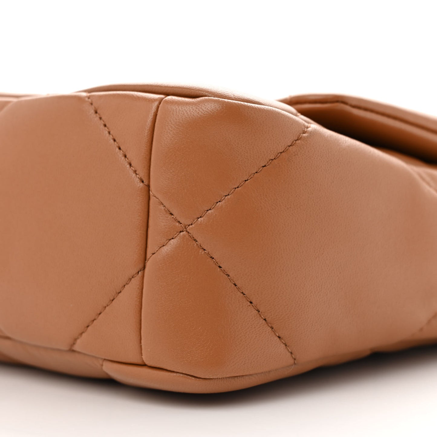 Lambskin Quilted Medium Chanel 19 Flap Brown