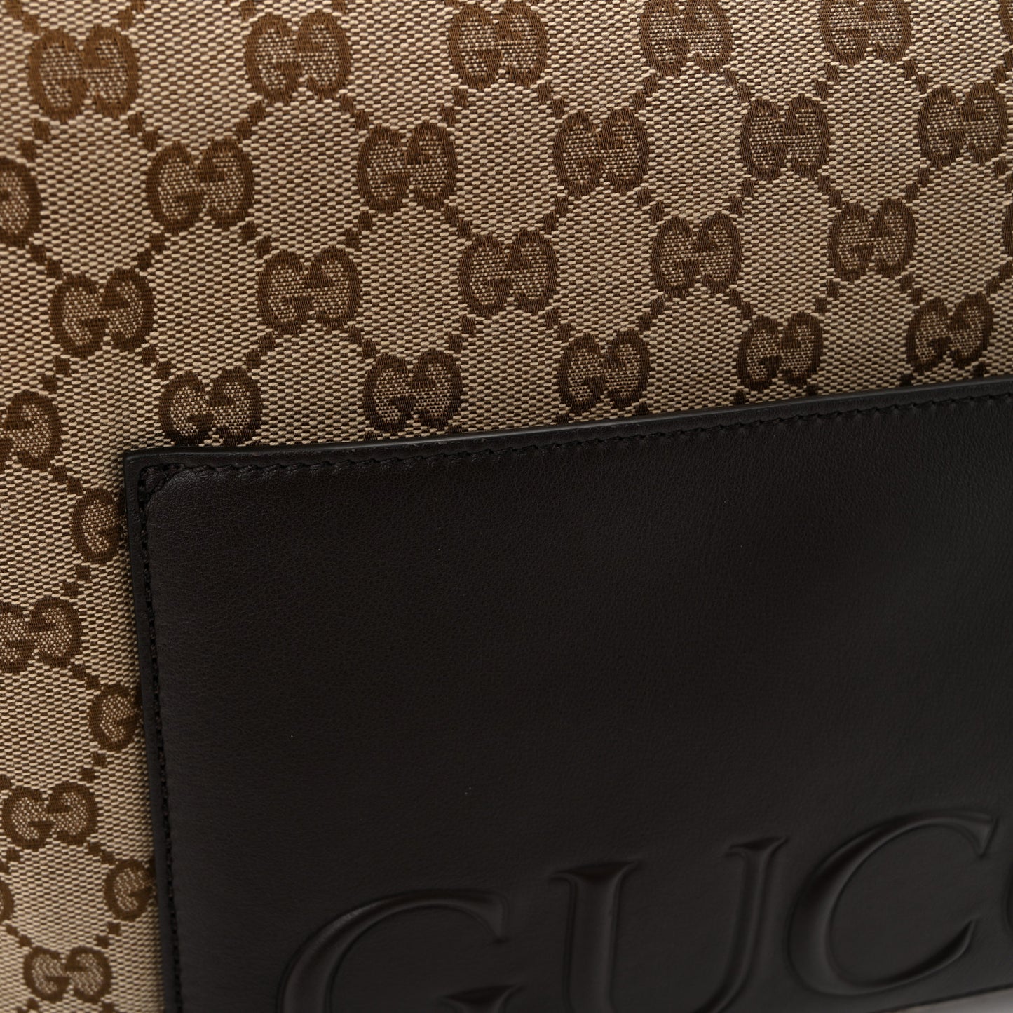 GG Monogram Large Crossbody Bag Dark Brown