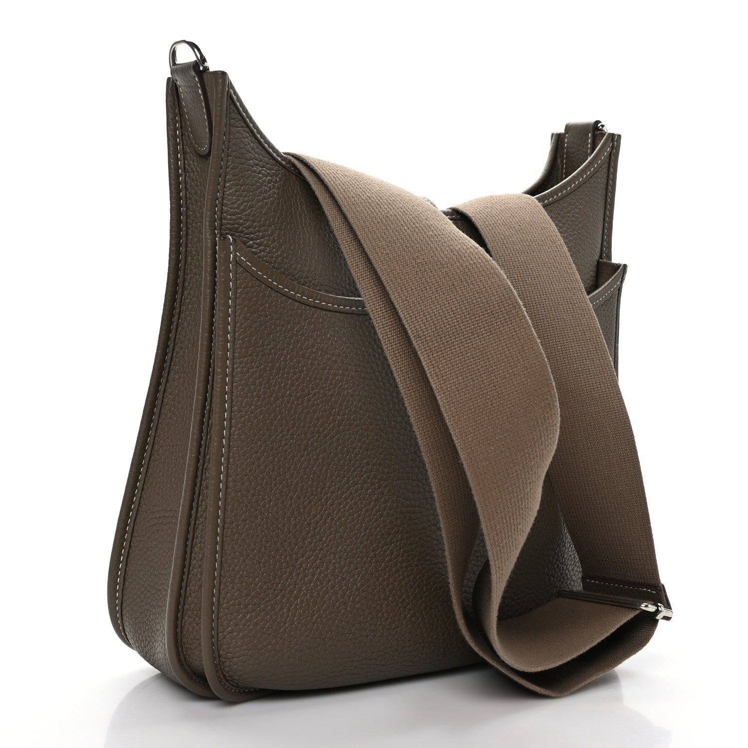 Hermes Taurillon Clemence Evelyne III PM Etoupe 3 of 9