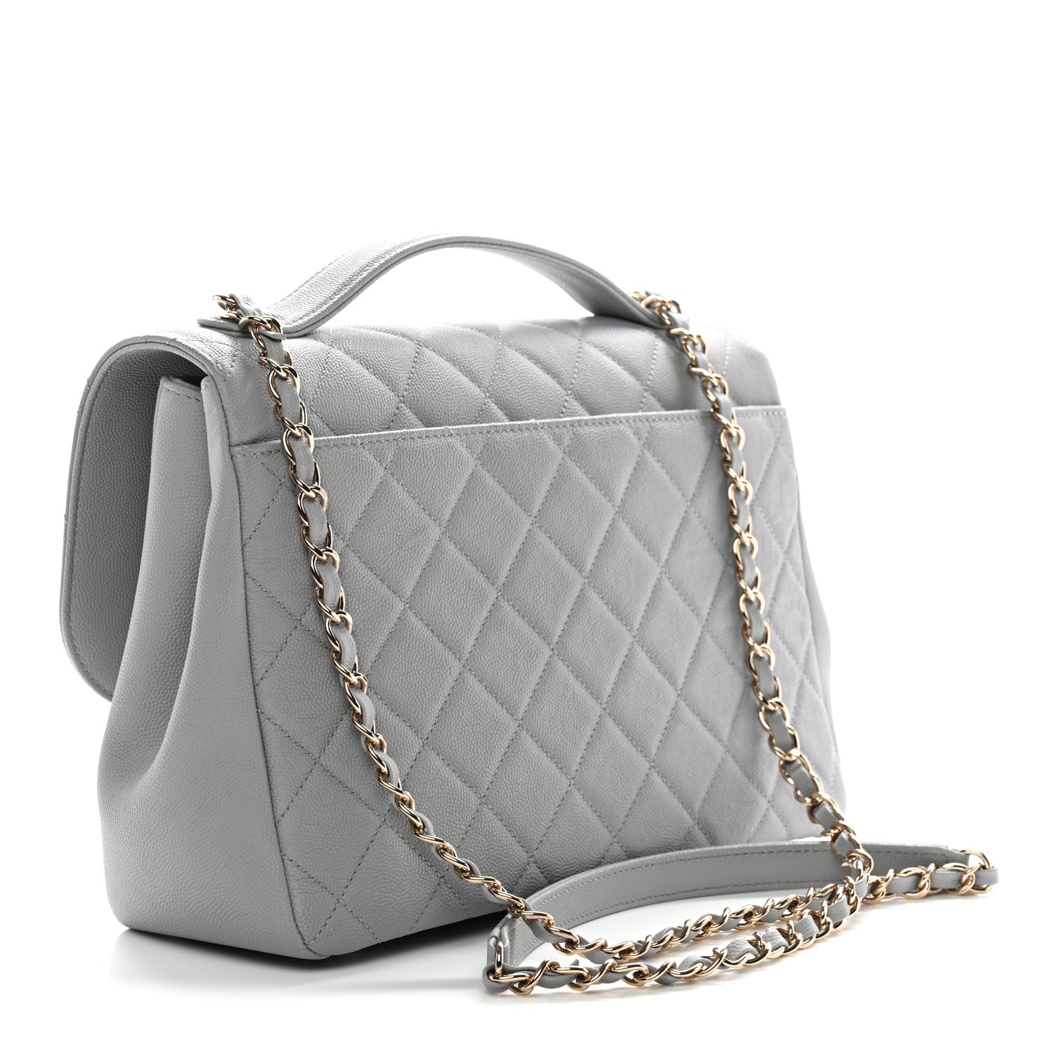 Chanel Caviar Quilted Large Business Affinity Flap Grey 3 of 11