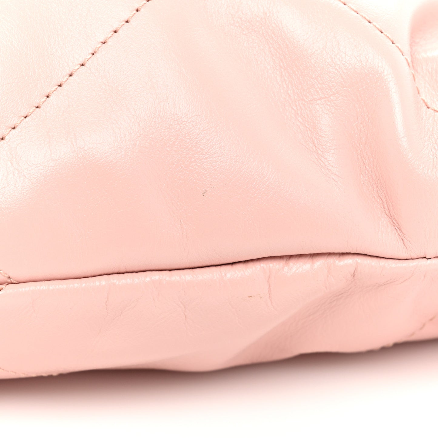 Shiny Calfskin Quilted Mini Chanel 22 Rose Clair