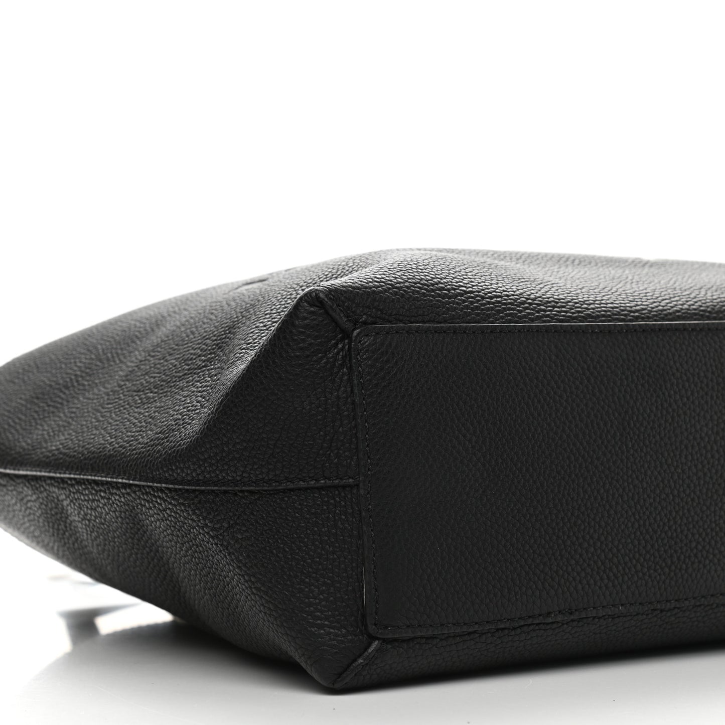 Grainy Calfskin Remington Tote Black