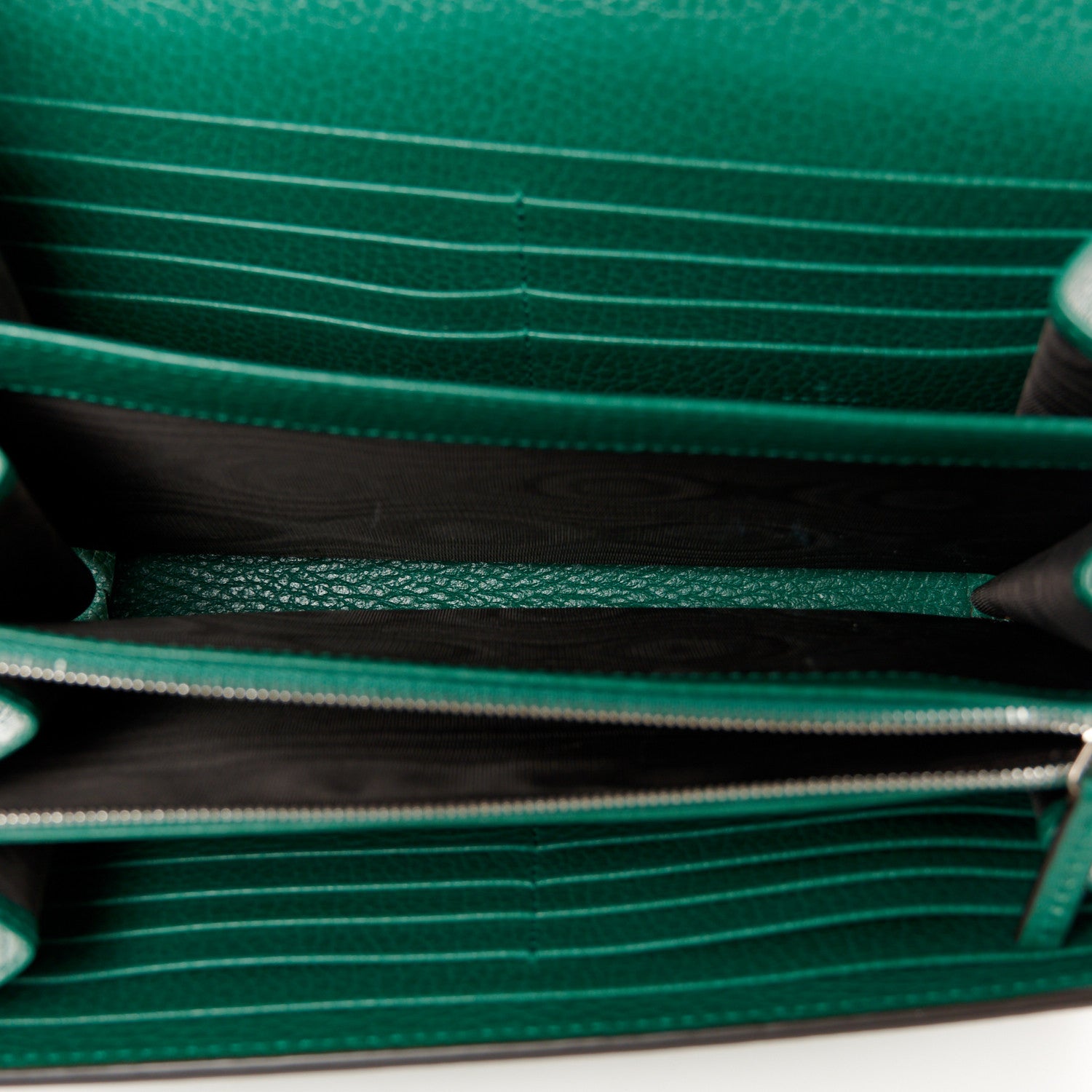 Gucci Calfskin Mini Dionysus Chain Wallet Emerald 5 of 11