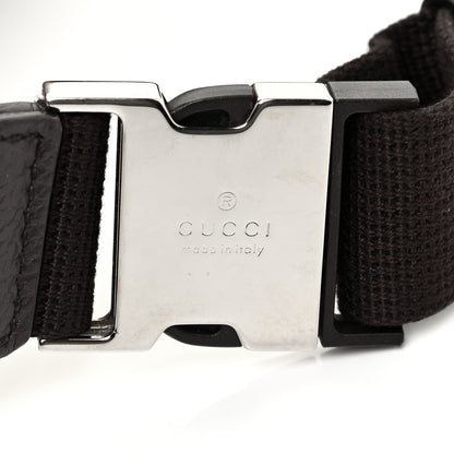 Gucci Monogram Dollar Calfskin Waist Pouch Beige Ebony Testa di Moro Marrone Scuro 13 of 13