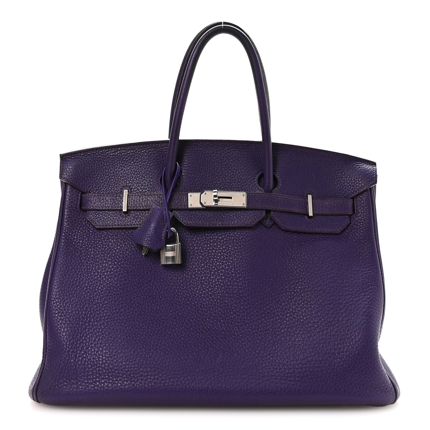 Hermes Taurillon Clemence Birkin 35 Iris 1 of 10
