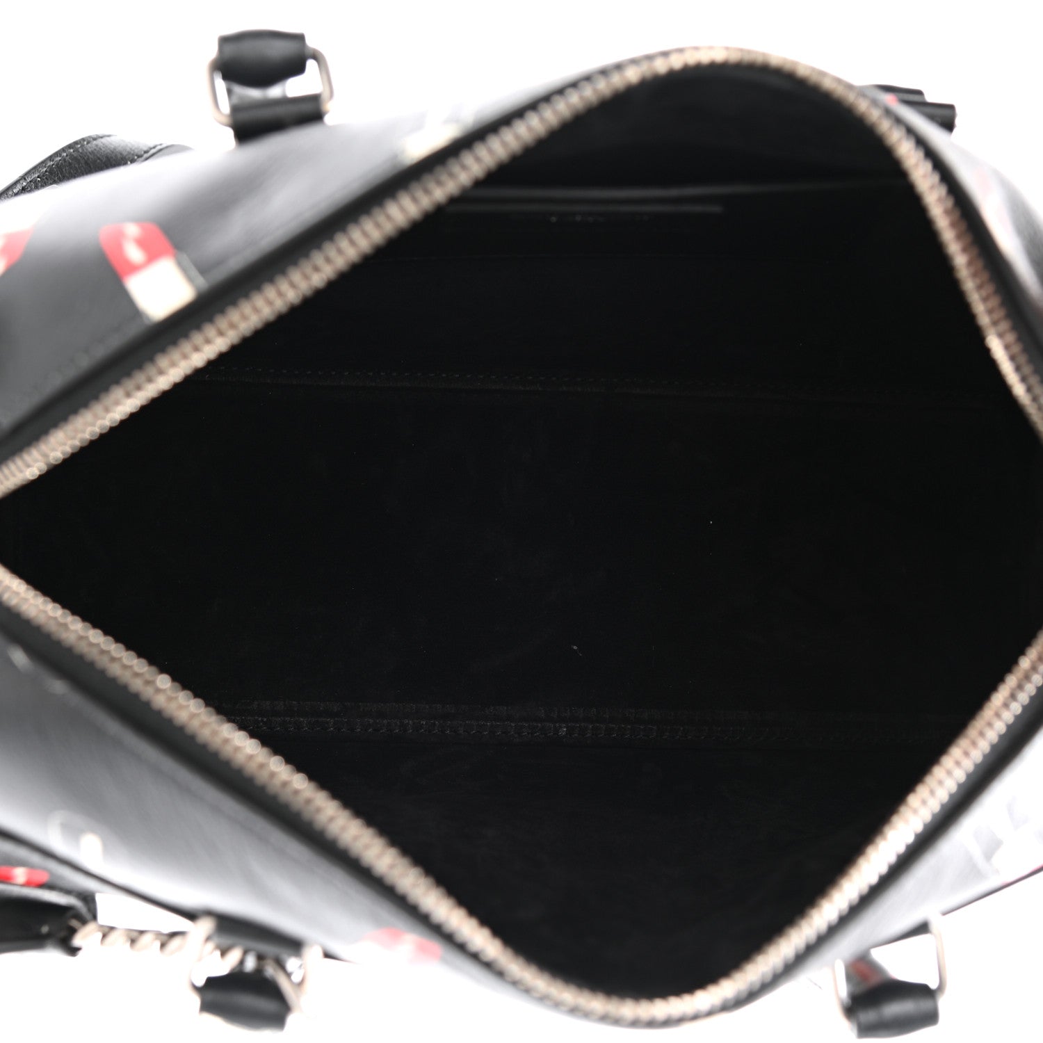 Saint Laurent Calfskin Lipstick Print Classic Baby Duffle Black 5 of 10