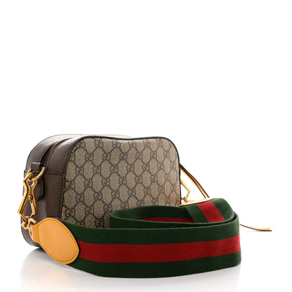 Gucci GG Supreme Monogram Web Neo Vintage Shoulder Bag Beige New Acero Crop 2 of 10