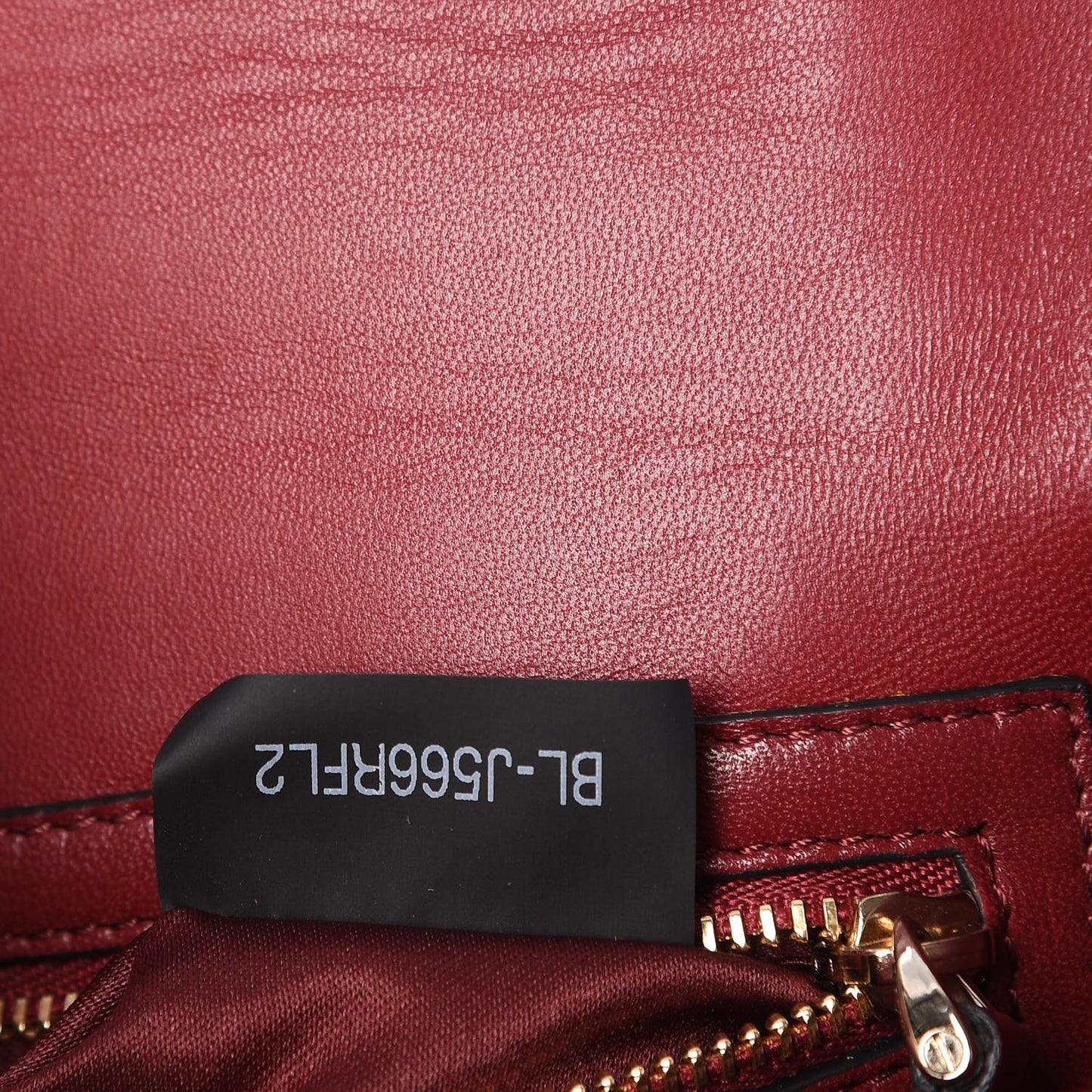 Vitello Embellished Small Glam Lock Rockstud Flap Dark Red