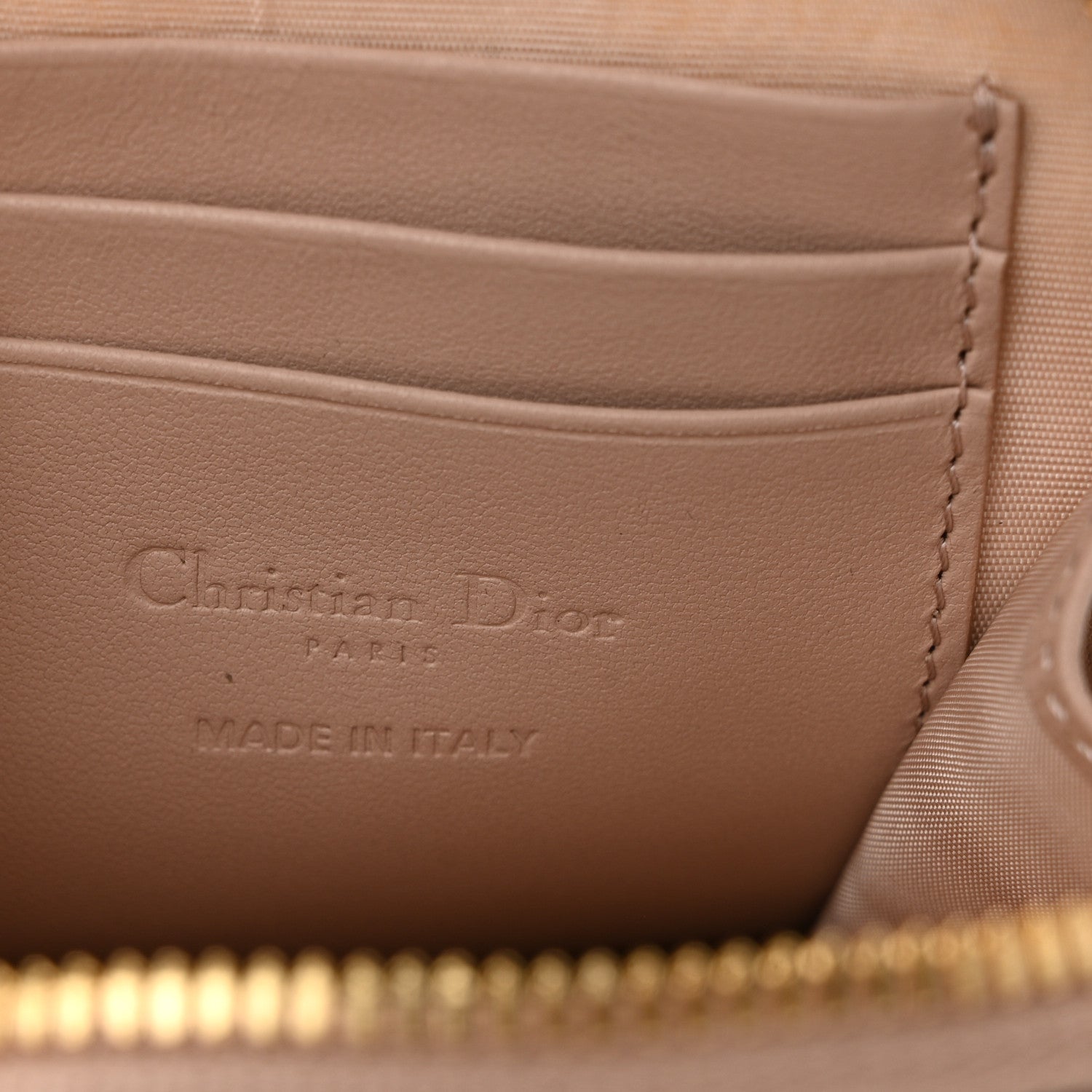 Christian Dior Lambskin Cannage Dioramour Lady Dior Phone Holder Light Pink 6 of 11