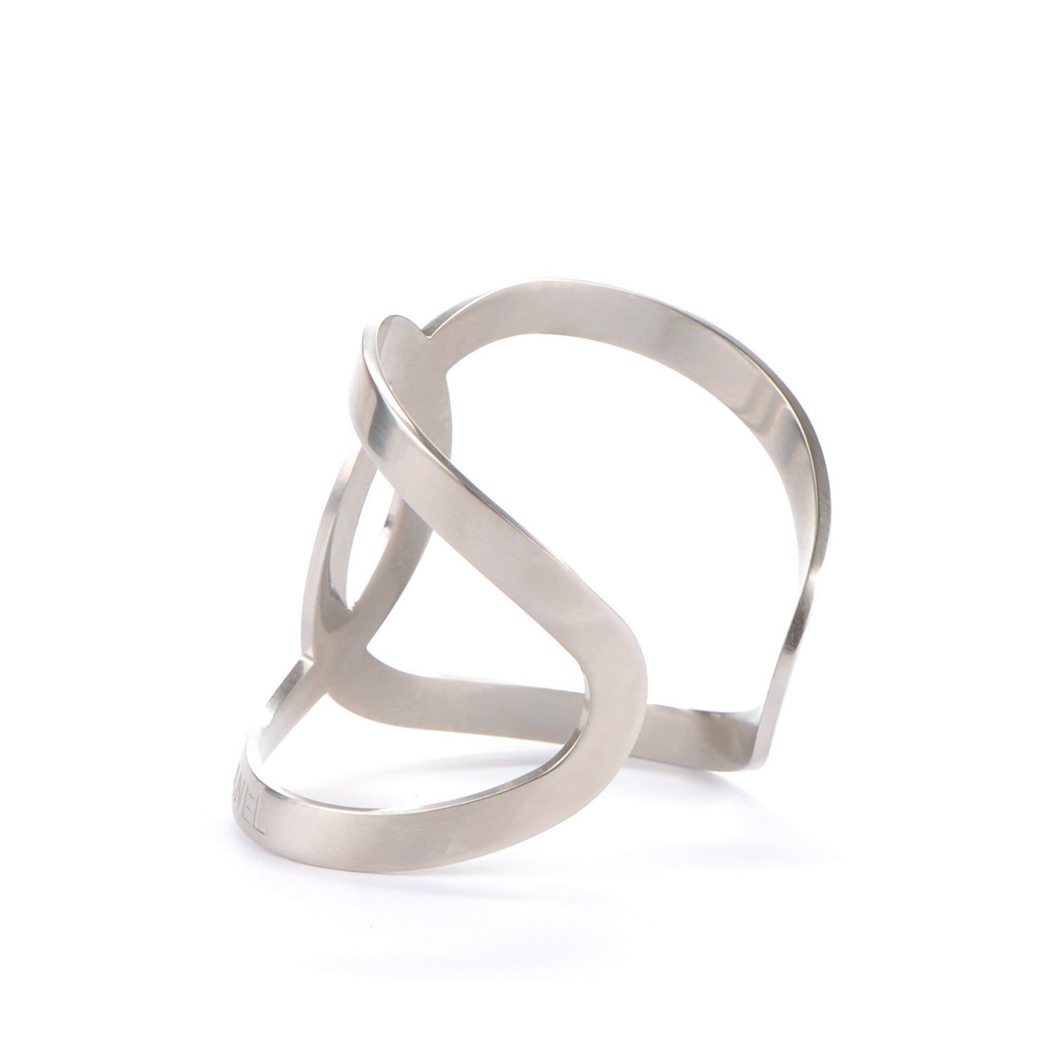 Chanel Metal CC Cuff Silver 3 of 4