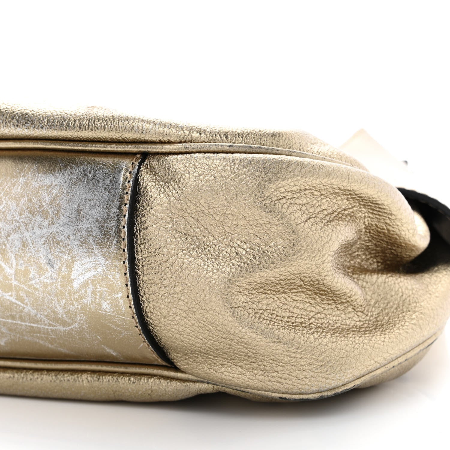 Burberry Metallic Calfskin Warrior Hobo Gold 13 of 13