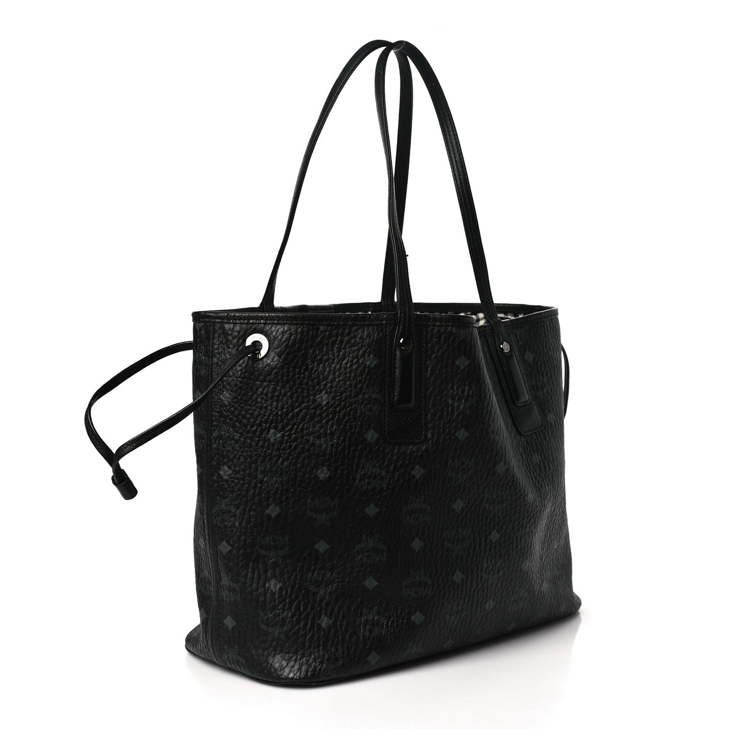 Visetos Medium Liz Reversible Shopper Tote Black