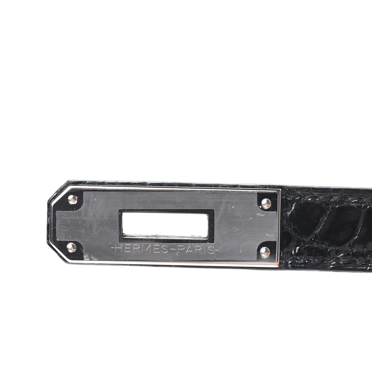 Shiny Niloticus Crocodile Birkin 30 Black