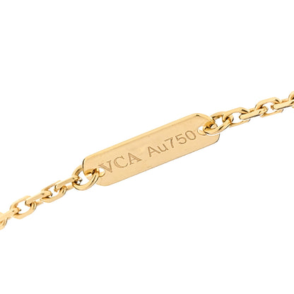 Van Cleef & Arpels 18K Yellow Gold Black Onyx Vintage Alhambra Pendant Necklace 6 of 7