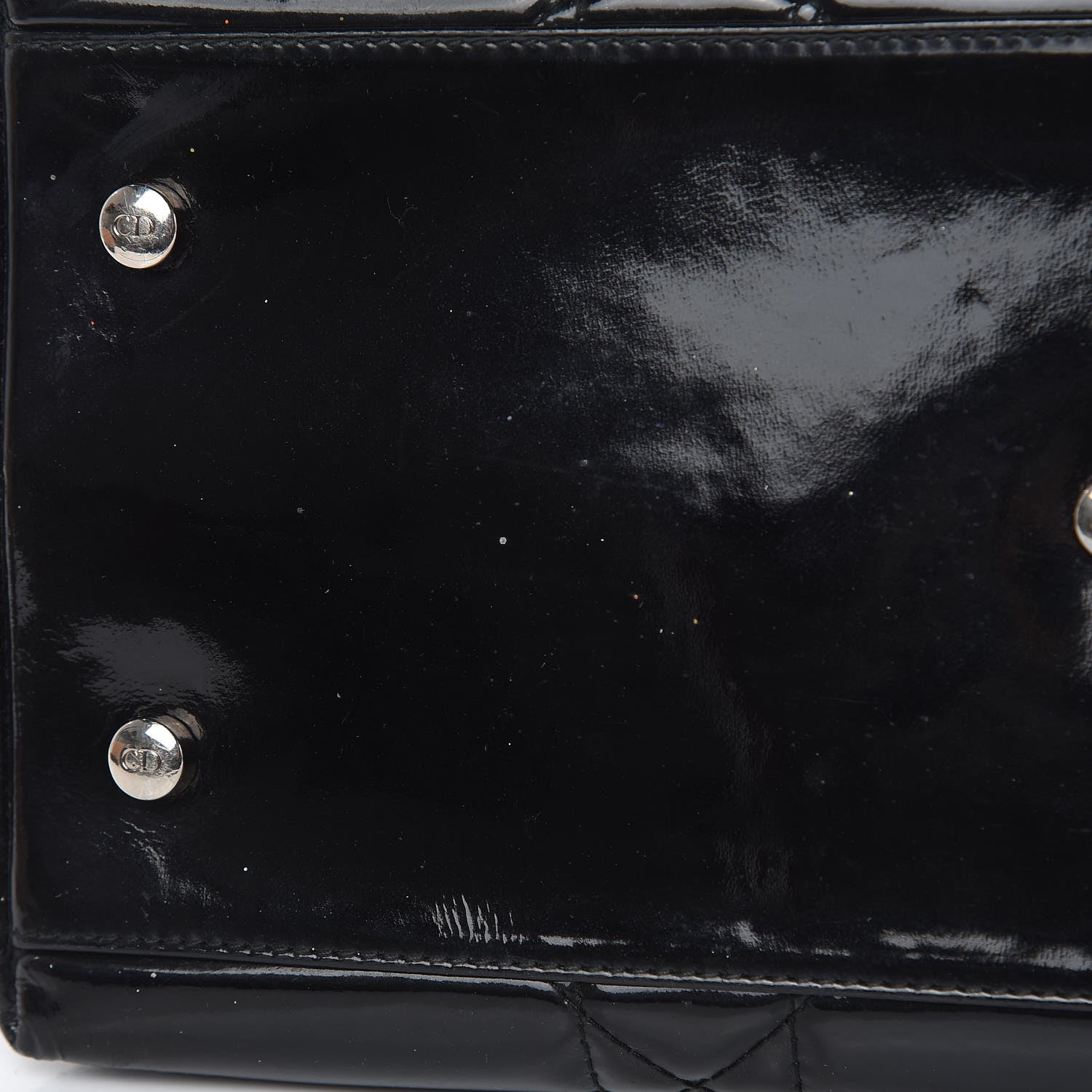 Christian Dior Patent Cannage Medium Granville Tote Black 16 of 16