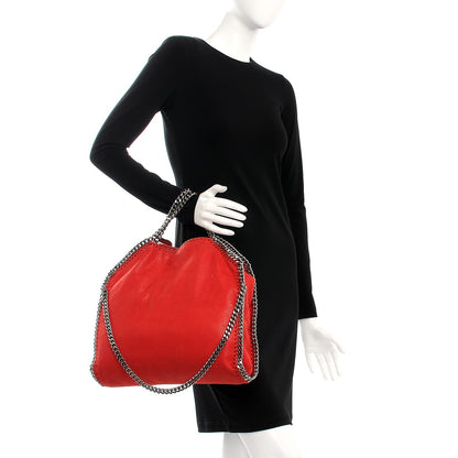 Stella McCartney Shaggy Deer Falabella Fold Over Tote Cherry 2 of 8