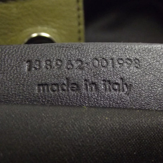 Saint Laurent Suede Boheme Fringe Hobo Green 9 of 10