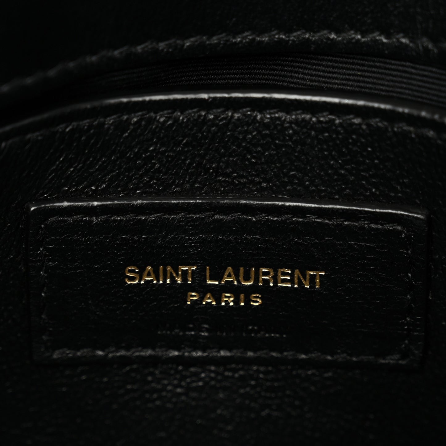 Calfskin Y Quilted Monogram Small Loulou Chain Satchel Black